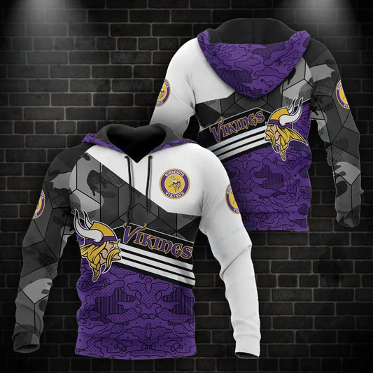 NFl Minnesota Vikings 3D Hoodie 15, NFL Hoodie Moonbestprint