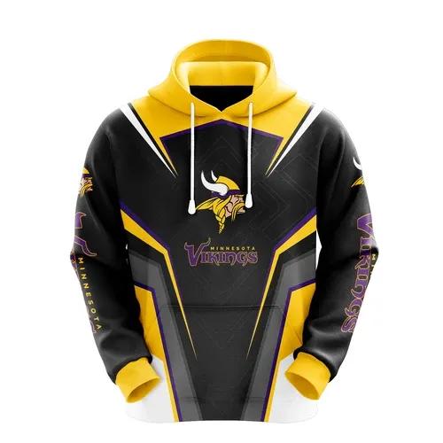 NFl Minnesota Vikings Logo 3D Hoodie 8, NFL Hoodie Moonbestprint