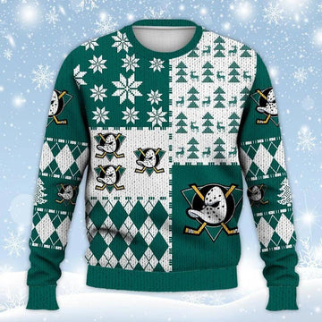 NHL Anaheim Ducks Ugly Christmas Sweater, NHL Christmas Sweater Moonbestprint