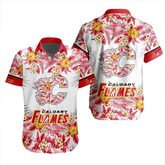 NHL Calgary Flames Special Hawaiian Shirt, NHL Hawaiian Shirt Moonbestprint