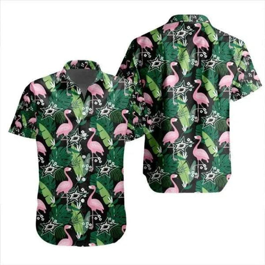 NHL Dallas Stars Special Aloha Style Design 3D Hawaiian Shirt, NHL Hawaiian Shirt Moonbestprint