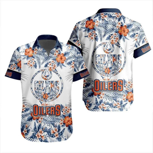 NHL Edmonton Oilers Special Hawaiian Shirt 2, NHL Hawaiian Shirt Moonbestprint