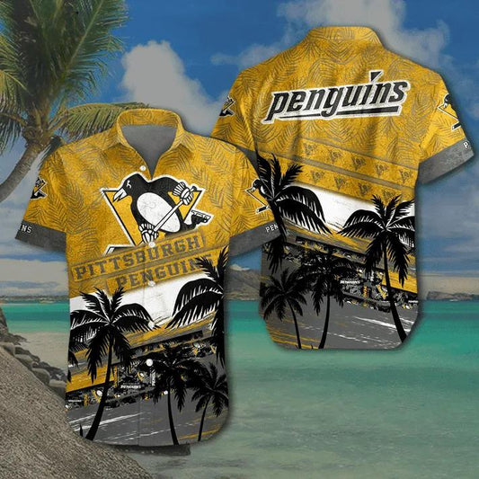 NHL Pittsburgh Penguins Hawaiian Shirt 1, NHL Hawaiian Shirt Moonbestprint