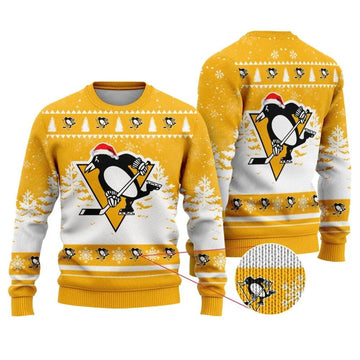NHL Pittsburgh Penguins Ugly Christmas Sweater, NHL Christmas Sweater Moonbestprint