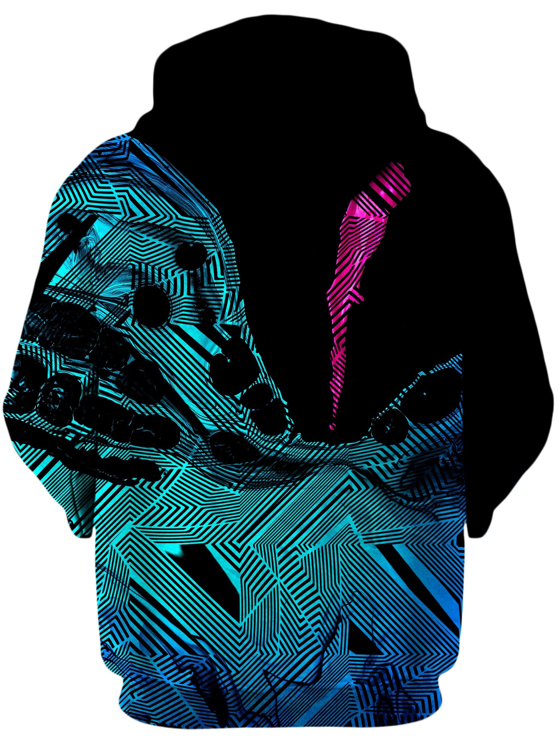 Primordial Flow Pink Unisex Zip-Up Hoodie -Moonbestprint