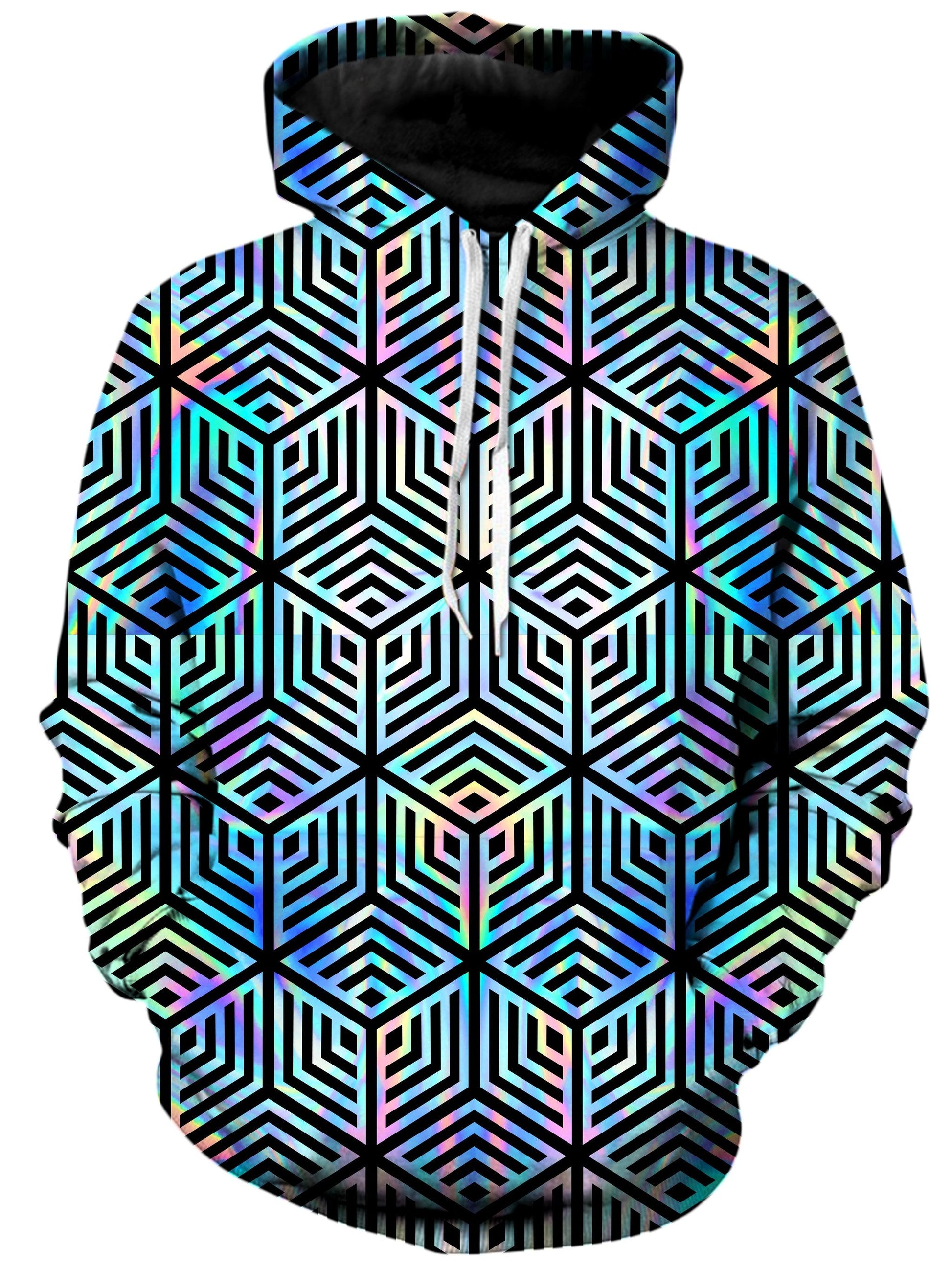 Holographic Hexagon Unisex Hoodie -Moonbestprint