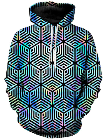 Holographic Hexagon Unisex Hoodie -Moonbestprint