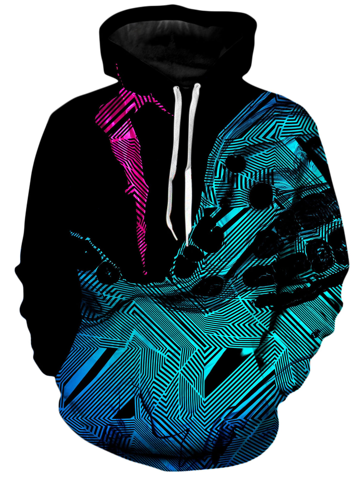 Primordial Flow Pink Unisex Hoodie -Moonbestprint
