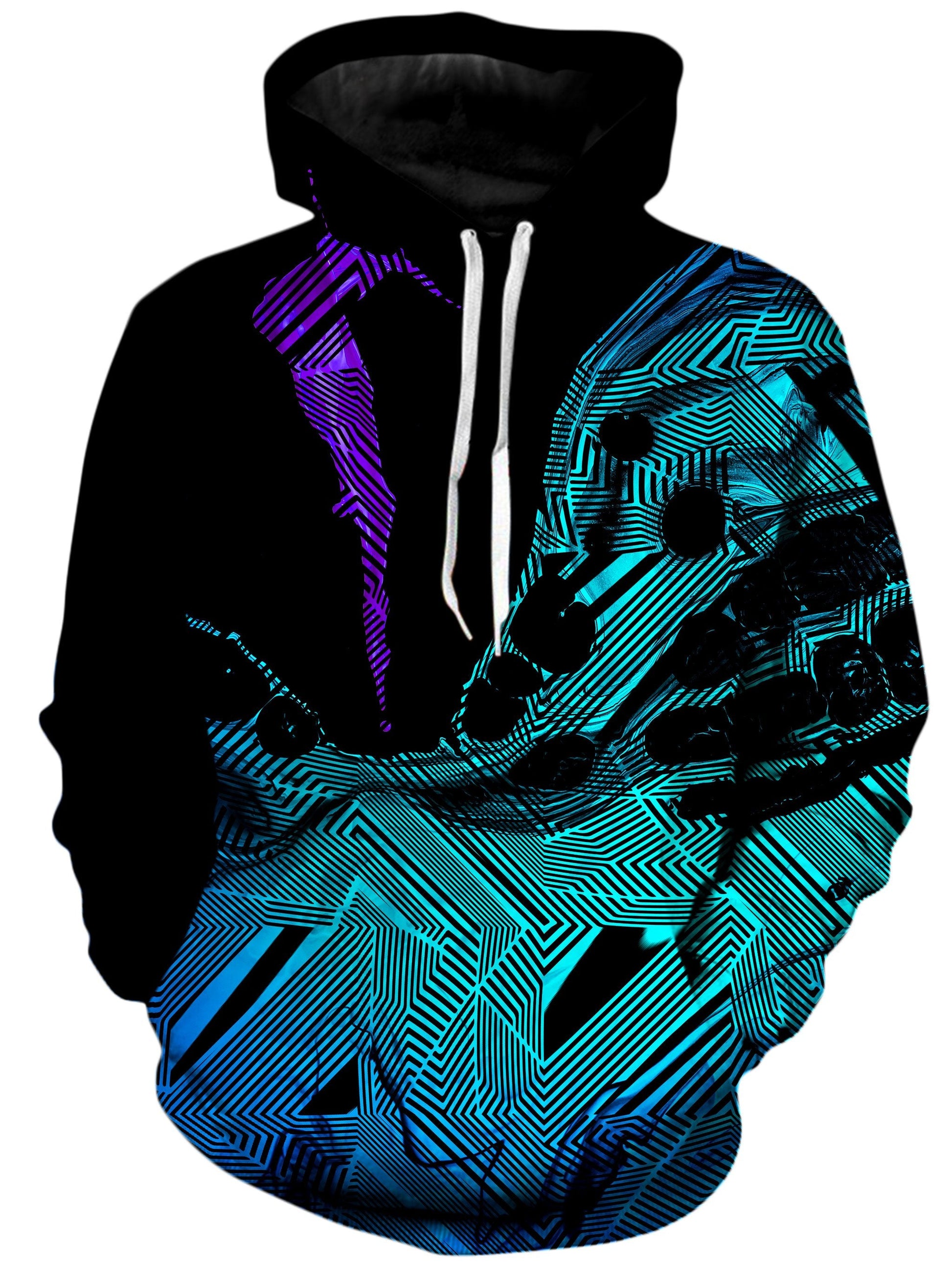 Primordial Flow Purple Unisex Hoodie -Moonbestprint