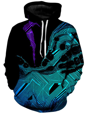 Primordial Flow Purple Unisex Hoodie -Moonbestprint