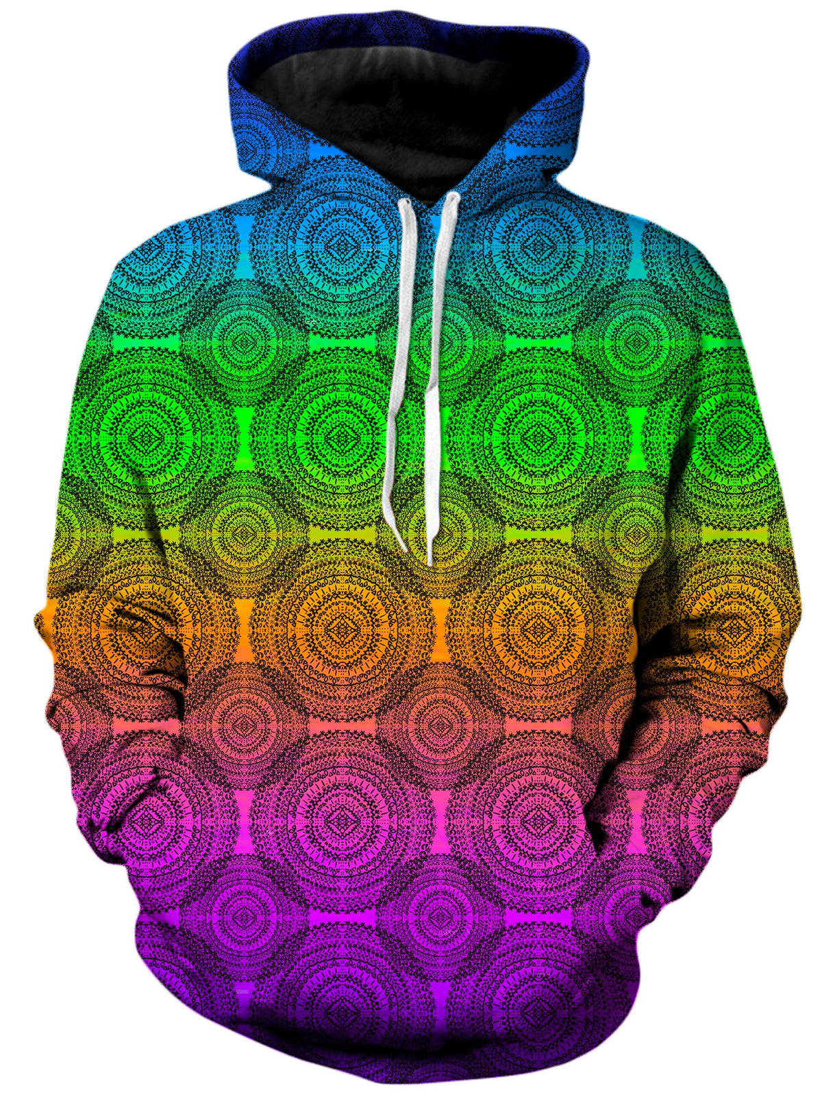 Rainbow Mandala Unisex Hoodie -Moonbestprint