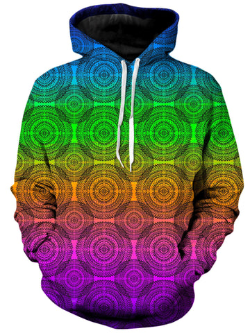 Rainbow Mandala Unisex Hoodie -Moonbestprint