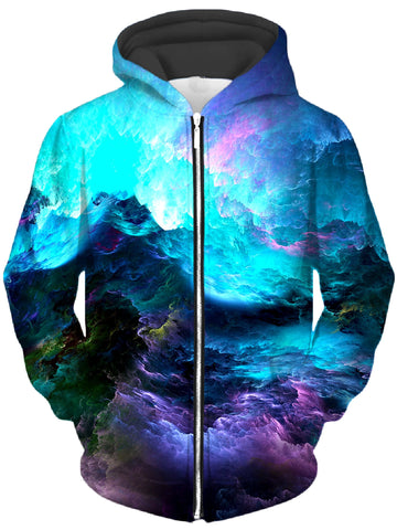 Dream Waves Unisex Zip-Up Hoodie -Moonbestprint