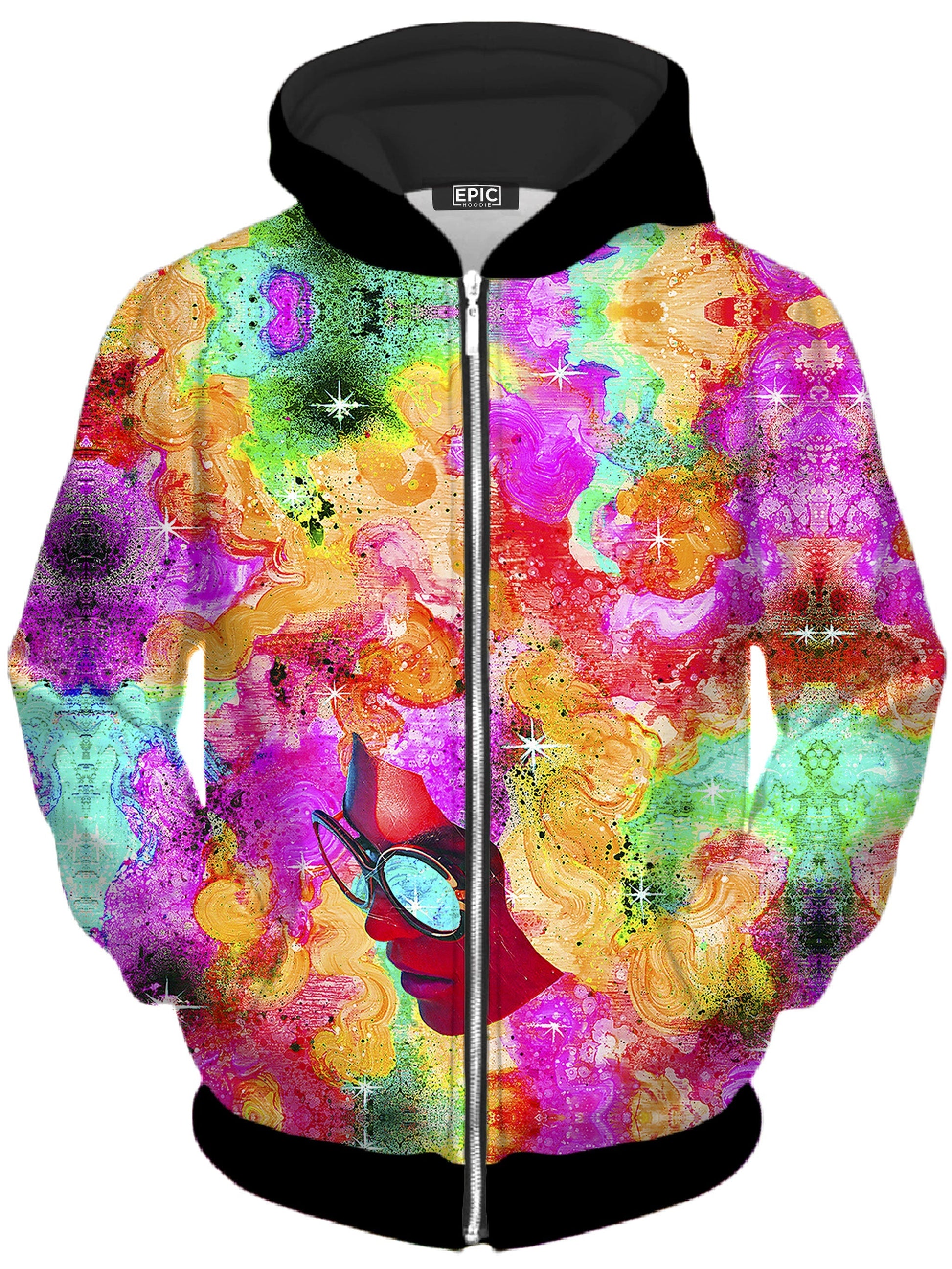 Pure Bliss Unisex Zip-Up Hoodie -Moonbestprint