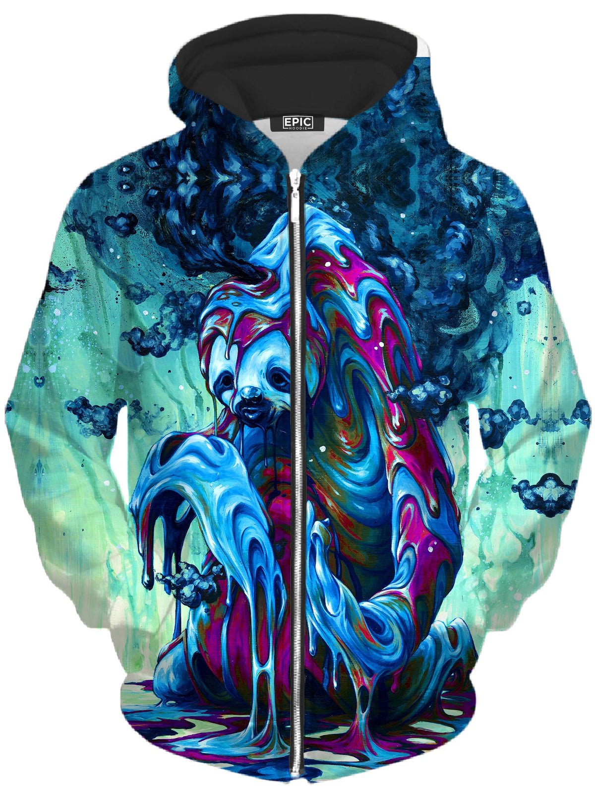 Toxic Sloth Unisex Zip-Up Hoodie -Moonbestprint