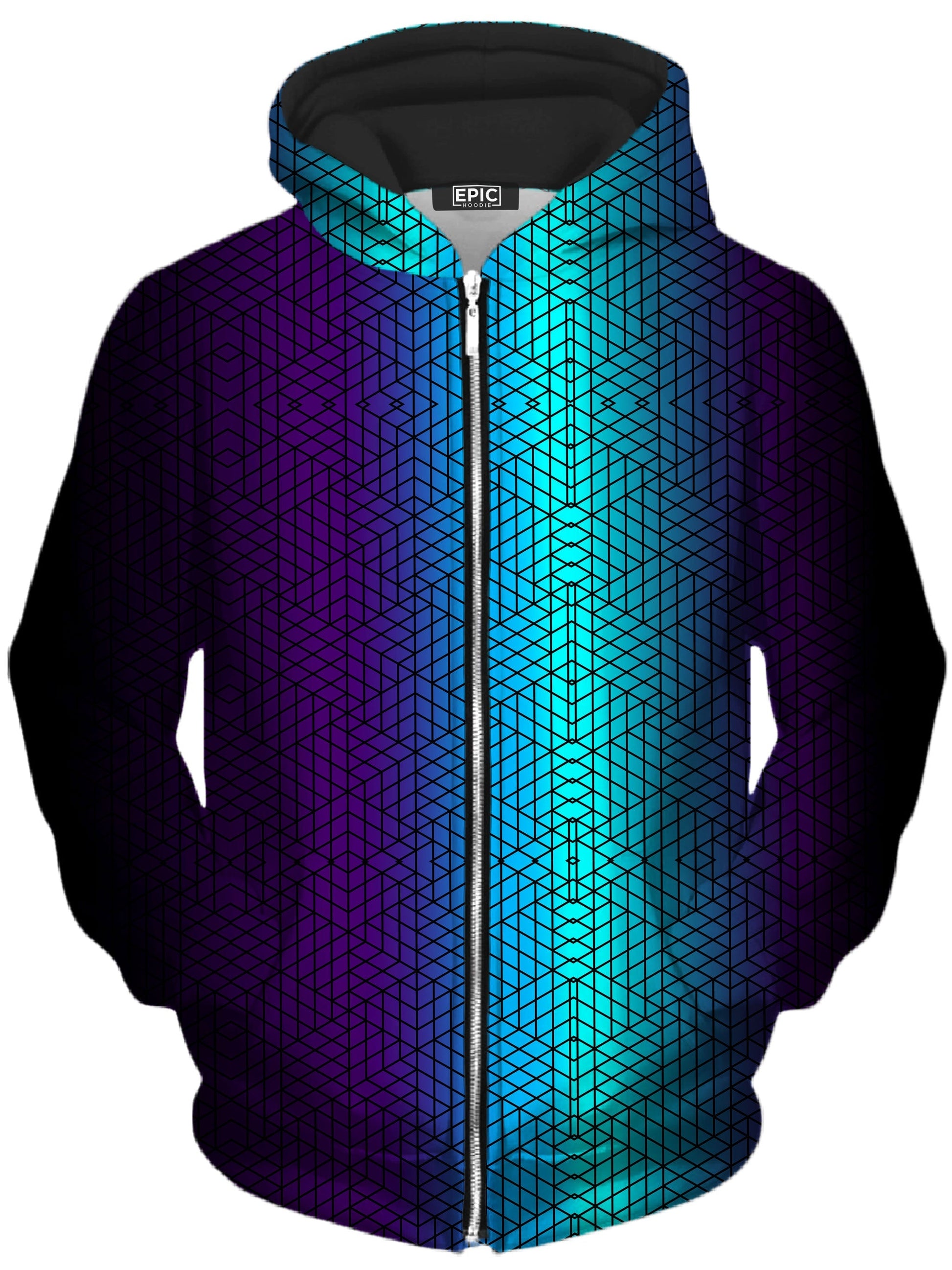 Ascension Cool Colors Unisex Zip-Up Hoodie -Moonbestprint