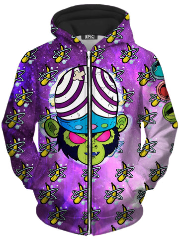 Banana Vision Unisex Zip-Up Hoodie -Moonbestprint