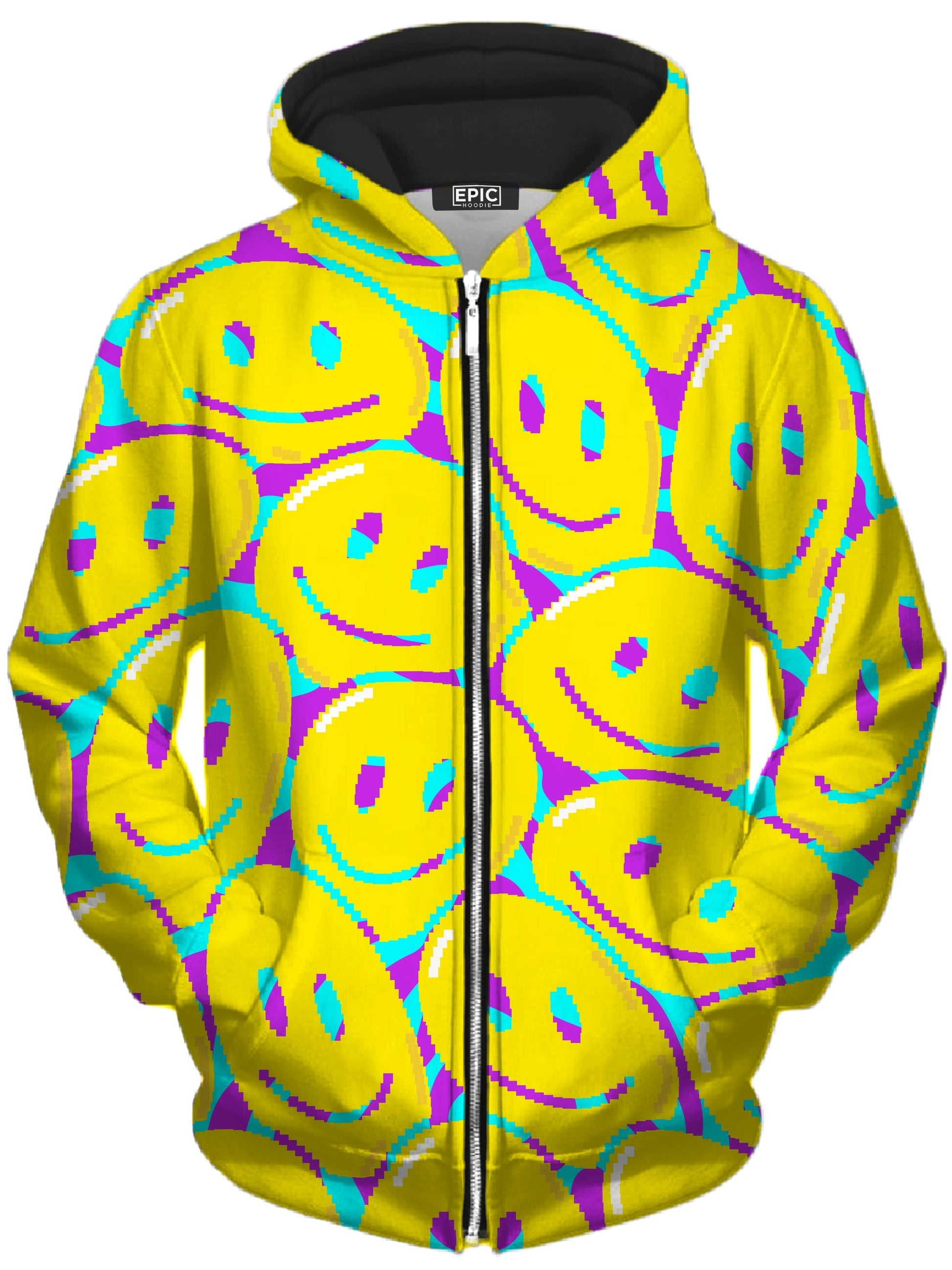 Happy Tabs Unisex Zip-Up Hoodie -Moonbestprint
