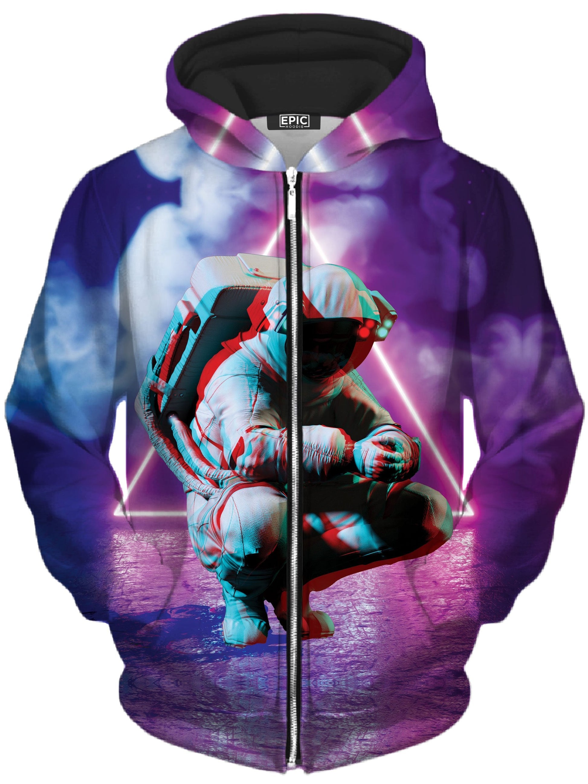 Space Boy Unisex Zip-Up Hoodie -Moonbestprint