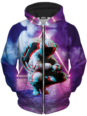 Space Boy Unisex Zip-Up Hoodie -Moonbestprint