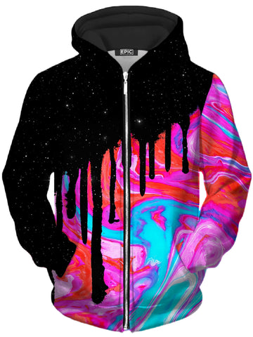 Star Drip Unisex Zip-Up Hoodie -Moonbestprint