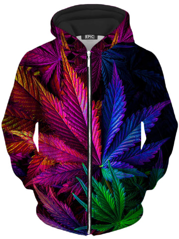 Thermo Chronic Unisex Zip-Up Hoodie -Moonbestprint