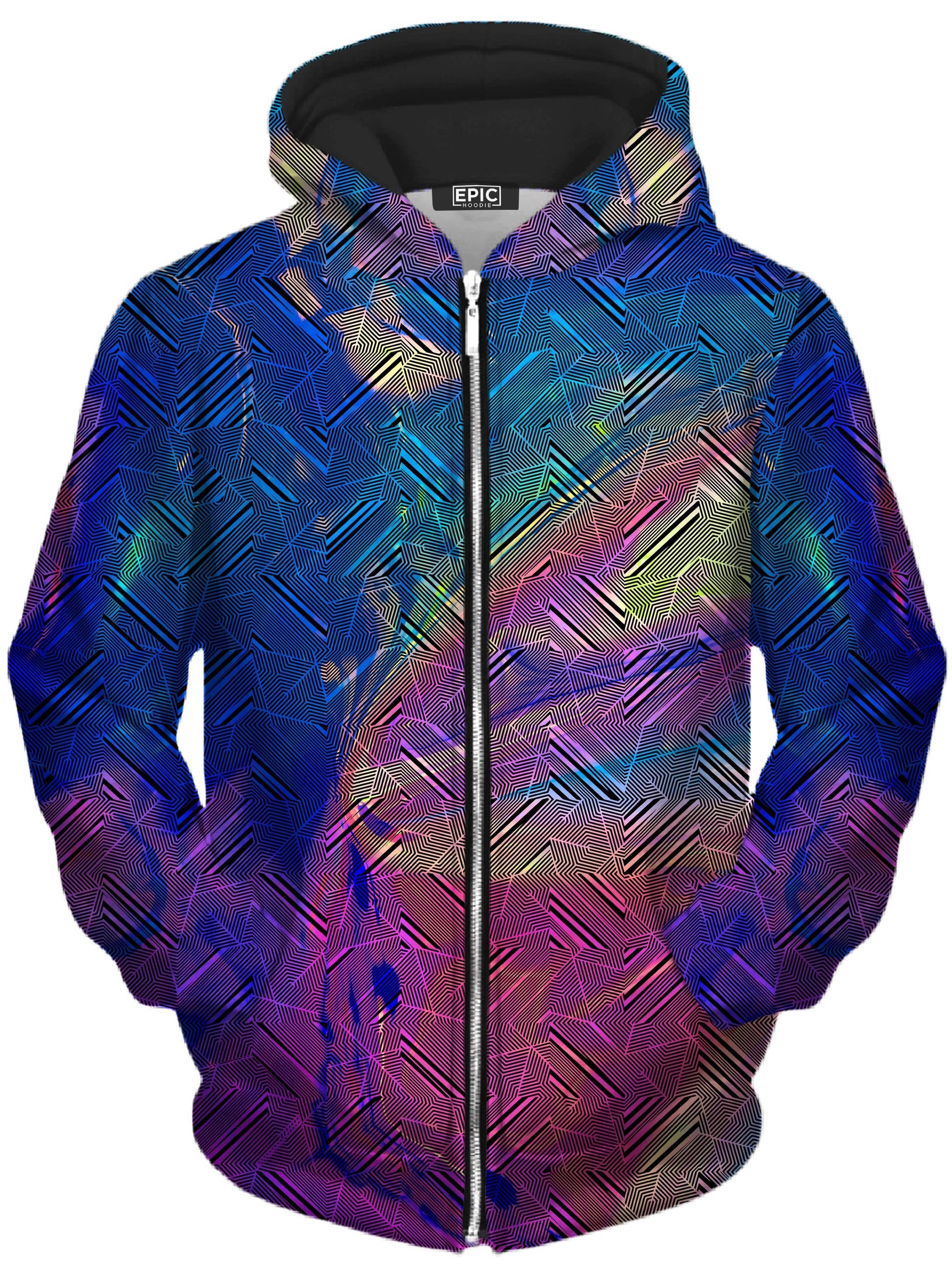 Trifecta Unisex Zip-Up Hoodie -Moonbestprint