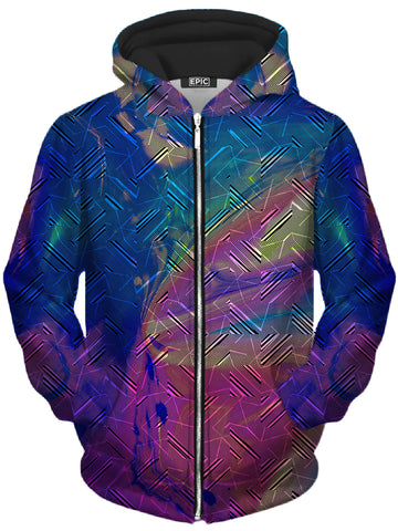 Trifecta Unisex Zip-Up Hoodie -Moonbestprint