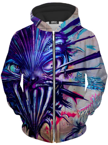 Monday Morning Unisex Zip-Up Hoodie -Moonbestprint
