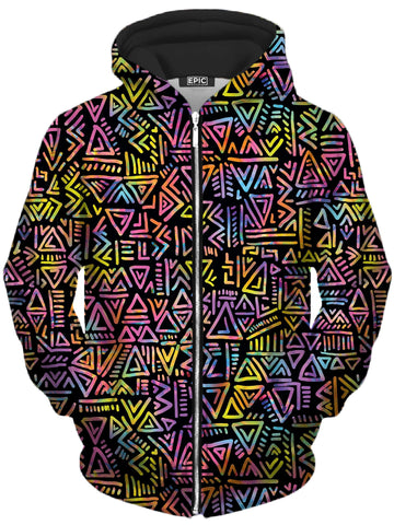 Tribe Vibe Unisex Zip-Up Hoodie -Moonbestprint