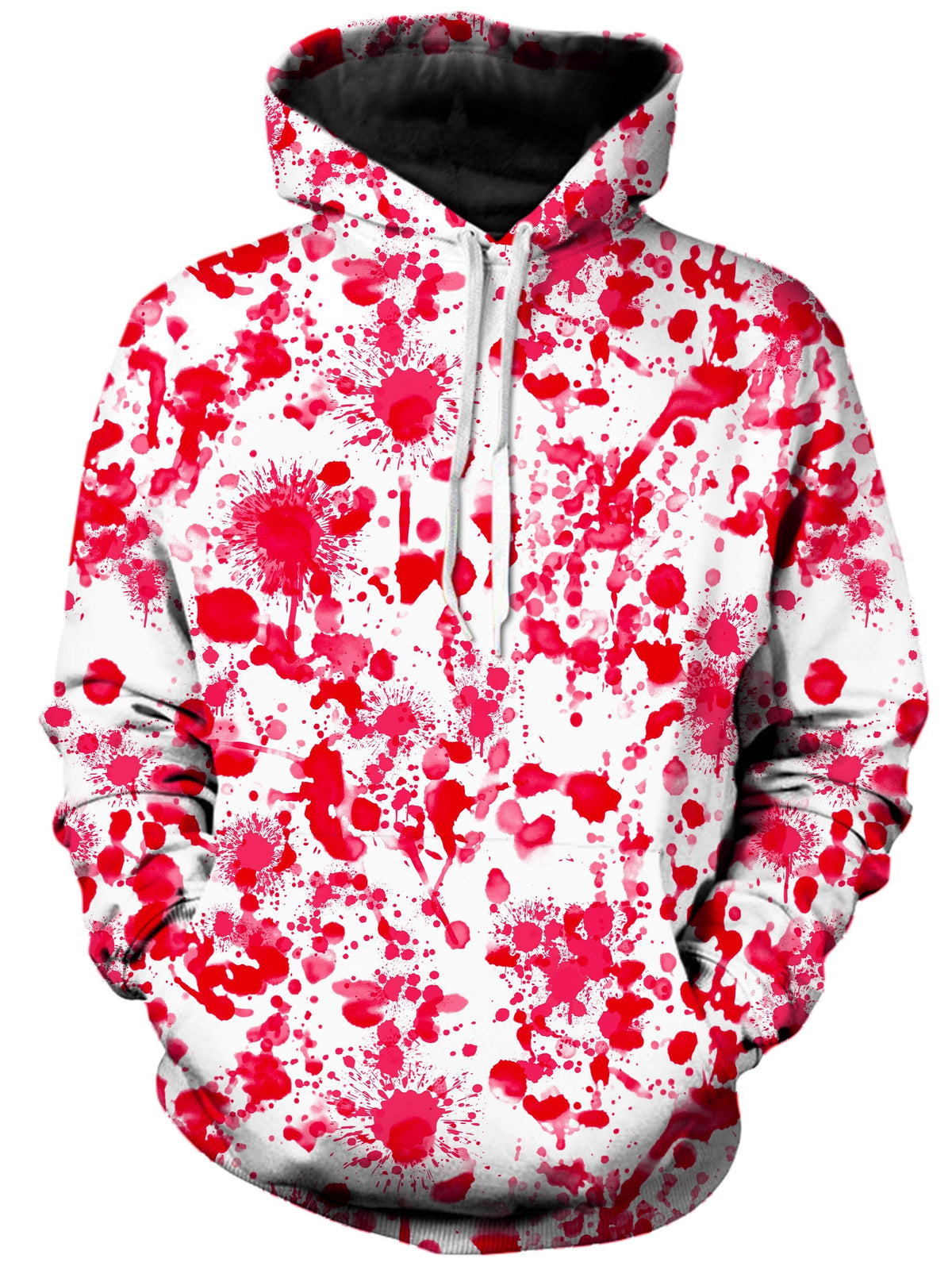 White Blood Print Unisex Hoodie - Moonbestprint