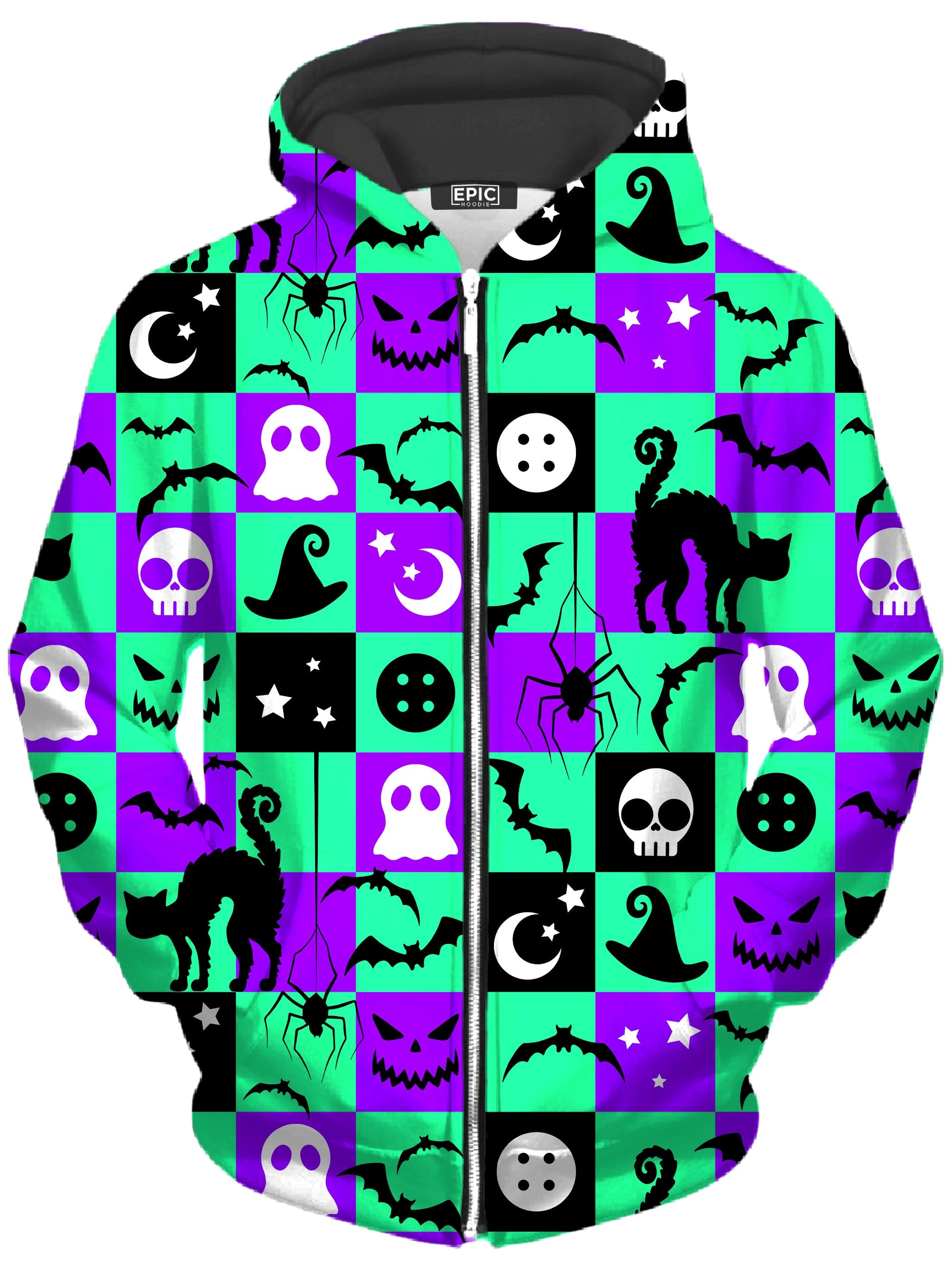 Halloween Hex Unisex Zip-Up Hoodie - Moonbestprint