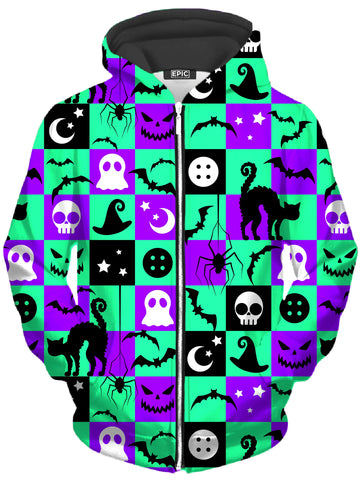 Halloween Hex Unisex Zip-Up Hoodie - Moonbestprint