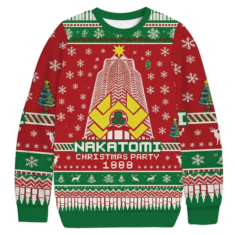 Nakatomi Corporation Christmas Party 2025 Christmas Ugly Sweater – Moonbestprint