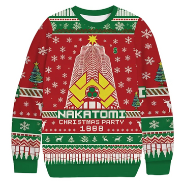Nakatomi Corporation Christmas Party 2025 Christmas Ugly Sweater – Moonbestprint