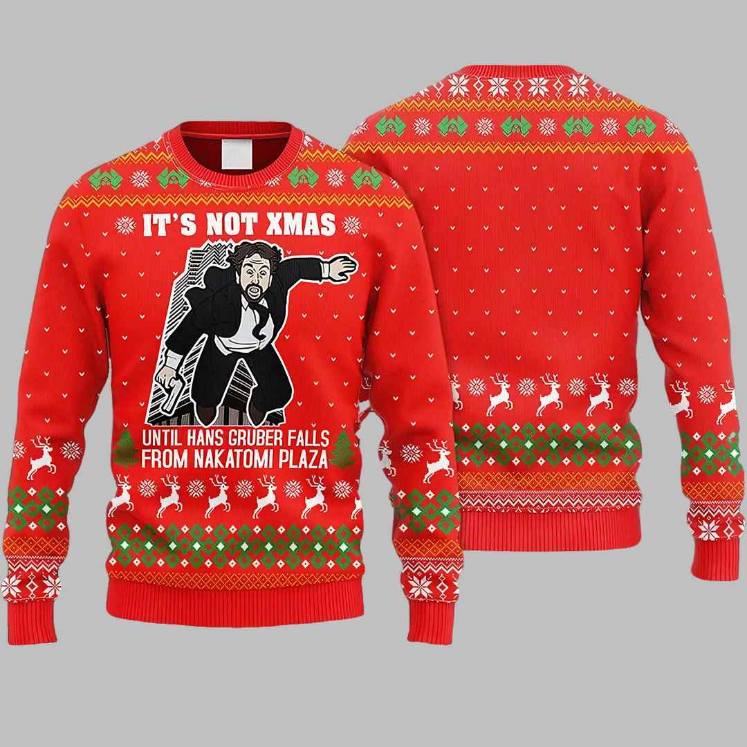 Nakatomi Plaza Christmas Party 1988 Ugly Christmas Sweater – Moonbestprint