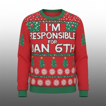 Nancy Pelosi I'm Responsible For Jan 6Th Christmas Ugly Sweater - Moonbestprint