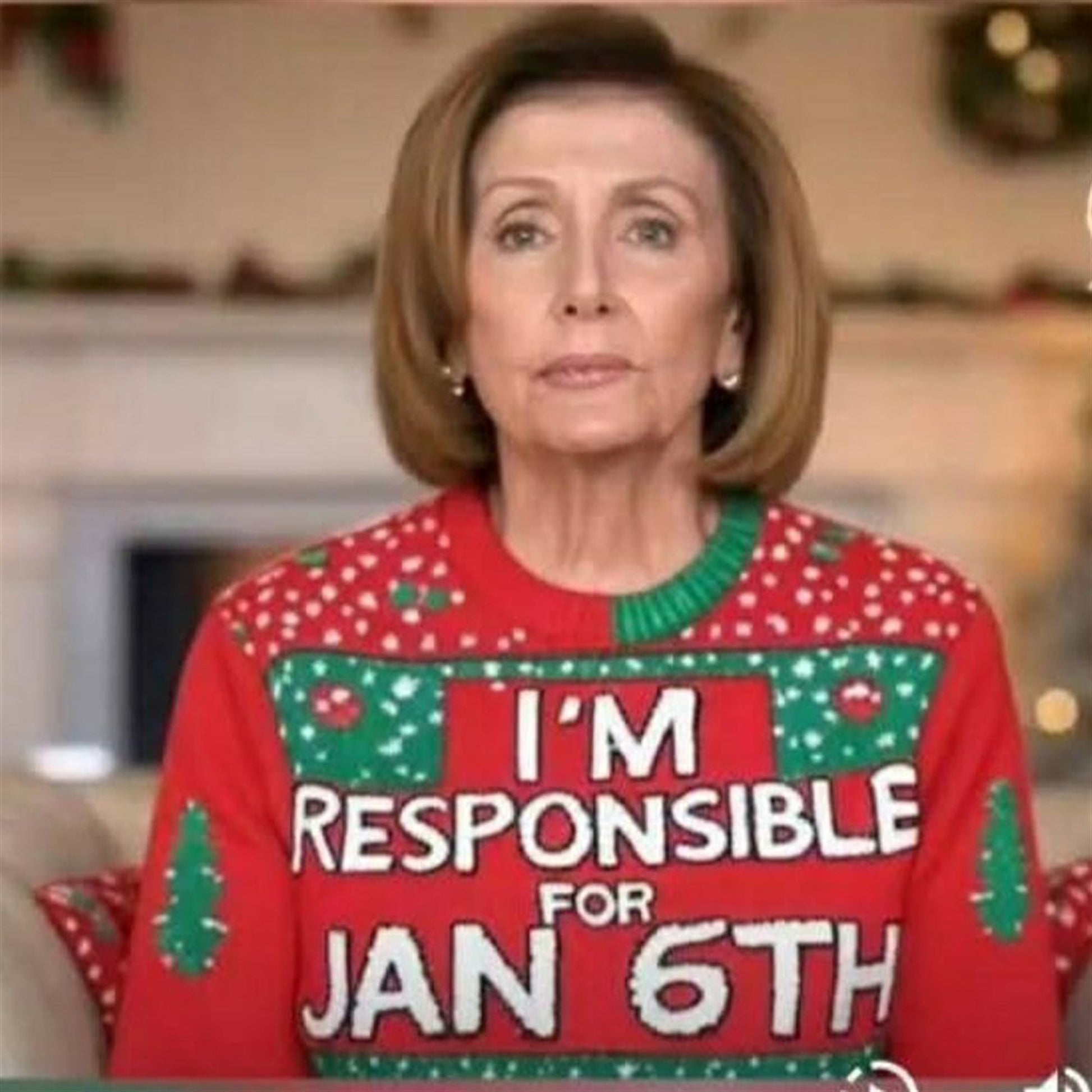 Nancy Pelosi I'm Responsible For Jan 6Th Christmas Ugly Sweater - Moonbestprint
