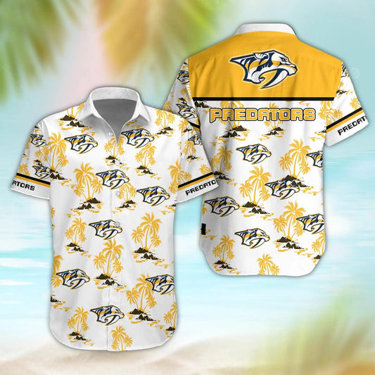 Nashville Predators Aloha Shirt, NHL Hawaiian Shirt Moonbestprint