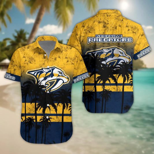 Nashville Predators Hawaii Shirt, NHL Hawaiian Shirt Moonbestprint