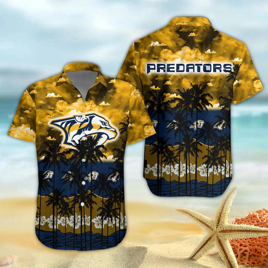 Nashville Predators Hawaiian Shirt 2, NHL Hawaiian Shirt Moonbestprint