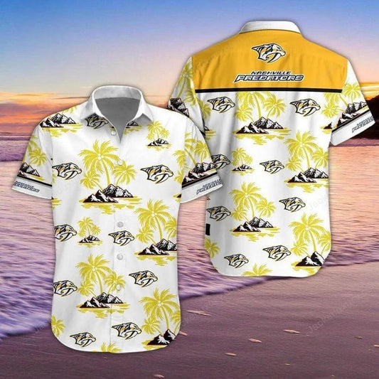 Nashville Predators Hawaiian Shirt 3, NHL Hawaiian Shirt Moonbestprint