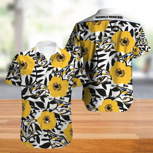 Nashville Predators Hawaiian Shirt 4, NHL Hawaiian Shirt Moonbestprint