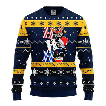 Nashville Predators Hohoho Ugly Christmas Sweater, NHL Christmas Sweater Moonbestprint