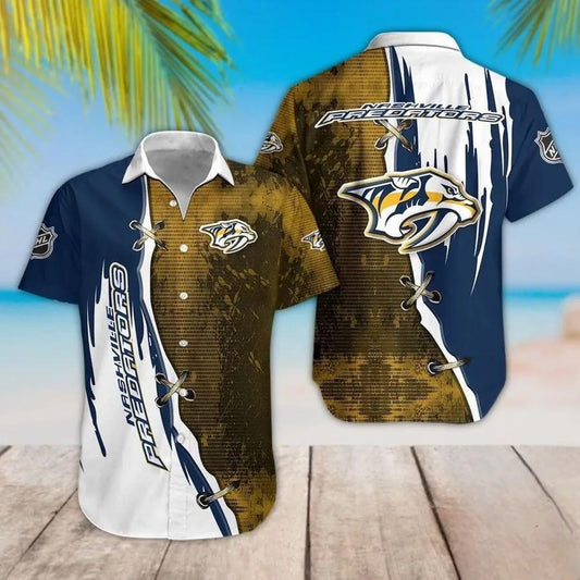 Nashville Predators Team Hawaiian Shirt 3, NHL Hawaiian Shirt Moonbestprint