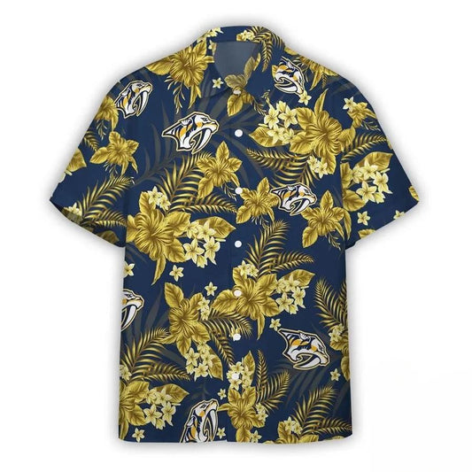 Nashville Predators Team Hawaiian Shirt 5, NHL Hawaiian Shirt Moonbestprint