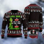 National Bohemian Grinch Will Drink Everywhere Ugly Sweater – Moonbestprint