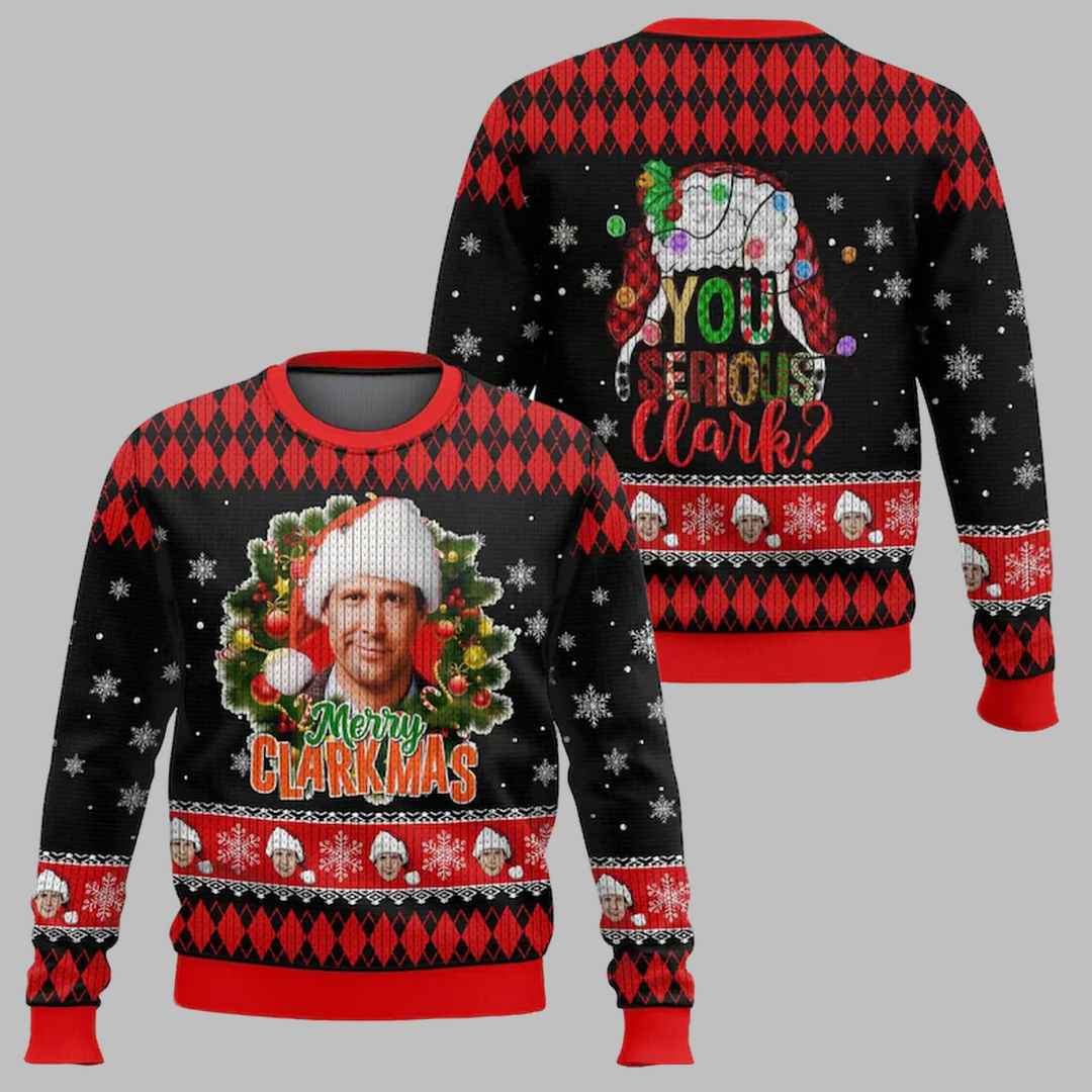 National Lampoon Clark Griswold Ugly Christmas Sweater – Moonbestprint