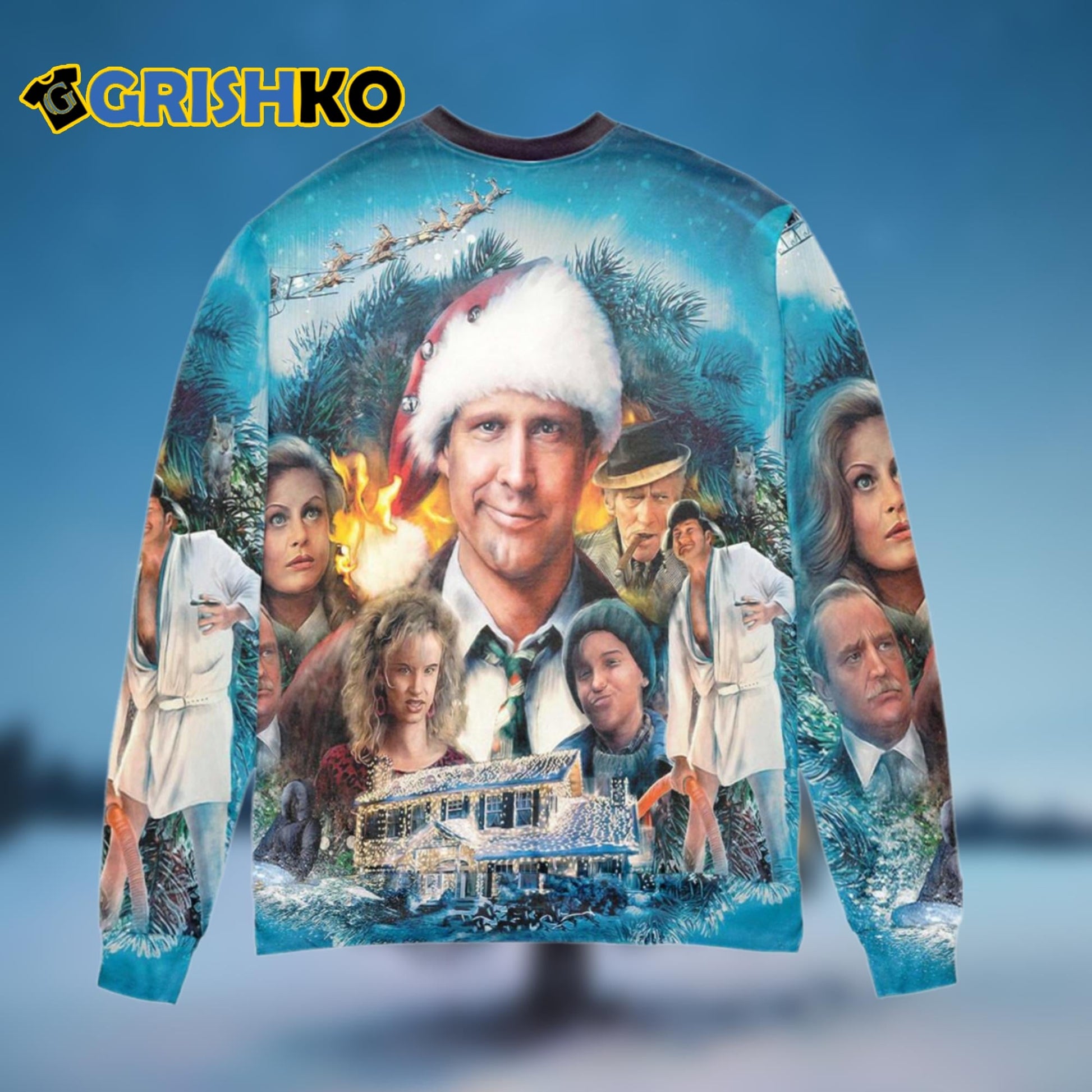 National Lampoon's Christmas Vacation Ugly Christmas Sweater - Moonbestprint