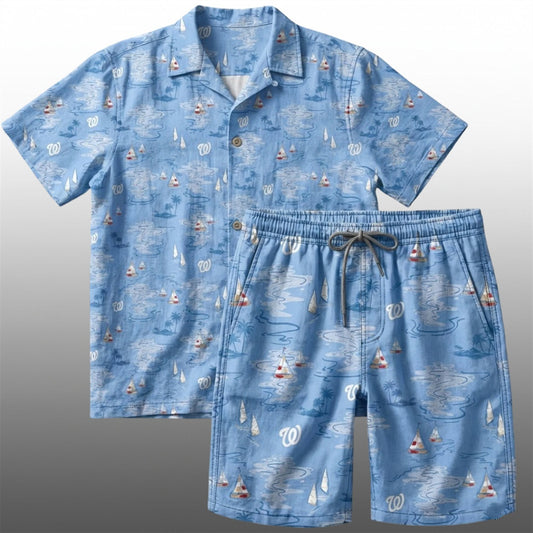 2026 Giveaway Washington Nationals Hawaiian Shirt Moonbestprint